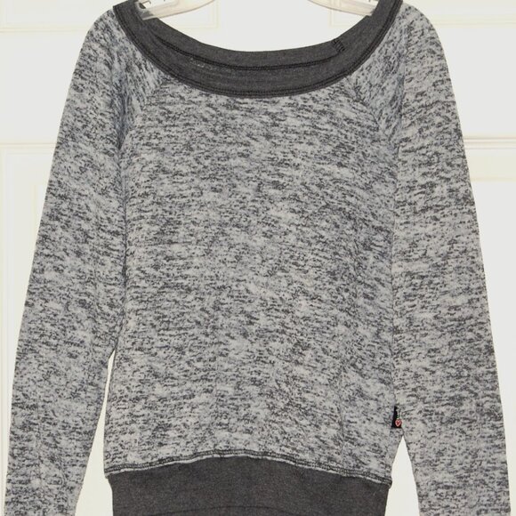 T2Love Girls Size 10, Distress Burnout Banded Sweatshirt, Combed Cotton Blend - Picture 4 of 6